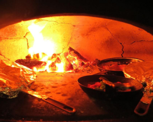 Wood-fire oven of Prego, Italian restaurant in Perth